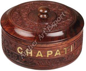 Solid Wood Chapati Box