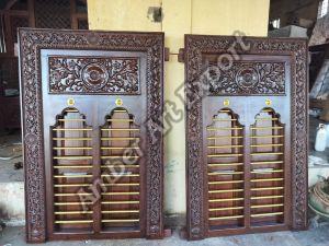 teak wood windows