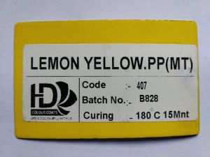 Lemon Yellow PPMT Coating Powder