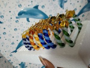 6mm twisted elephant borosilicate glass bangles