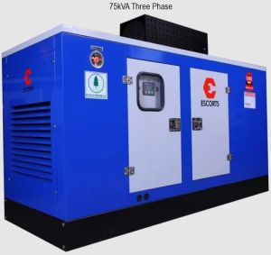 75kVA Three Phase Escorts Diesel Generator