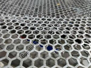 Hexagonal Hole Perforated Sheet