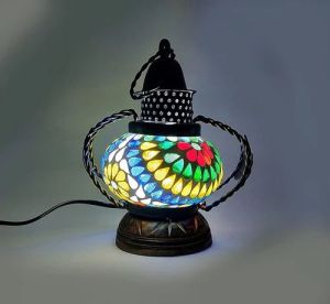 wood iron lantern lamp