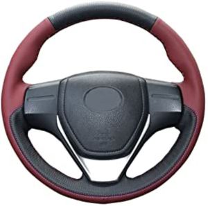 Leather Red Car Steering Wheel Cover