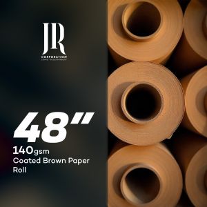 140 GSM 48'' GLAZED COATED BROWN GARMENT PATTERN MAKING PAPER FOR PLOTTERS