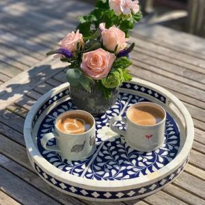 Wooden and Resin Serving Tray