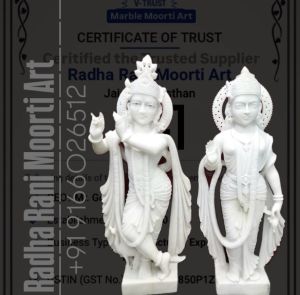 Marble Radha Krishna Murti