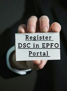 Epfo Dsc Registration