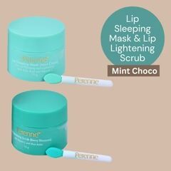 Perenne Lip Sleeping Mask & Lip Lightening Scrub (Mint Choco-)