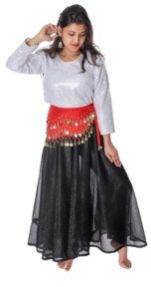 Long Skirt Top Western Dance Fancy Dress