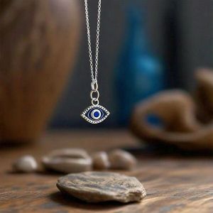 Diana Sterling Silver Evil Eye Necklace Karma And Luck