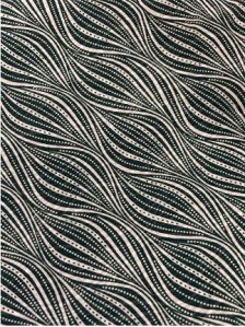 dark jungle green cream georgette fabric