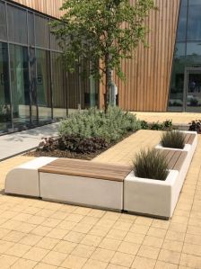 GRC Planter Street Bench