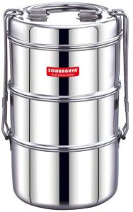 Stainless Steel Lunch Box -Triple