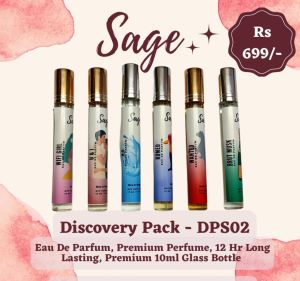 Sage Eau De Men & Women Perfume Spray Bottle Discovery Pack (10 ml x 36 = 360 ml)