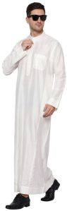 Silk White Arabic Thobe/Jubba