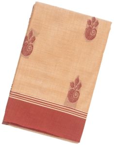 Light Peach Woven Rasipuram Cotton Saree