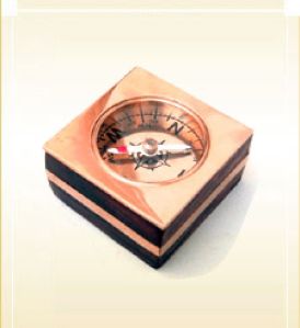 Wooden Box Compass