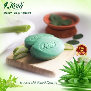 Krea Trendy Tulsi Aloevera beauty Soap