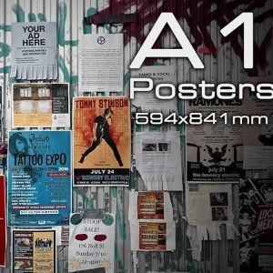 Wall poster Printing and Pasting