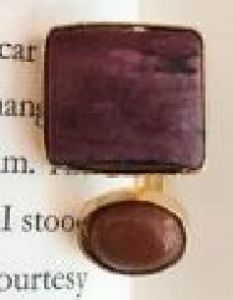 Rima Oval Square Stone Ring