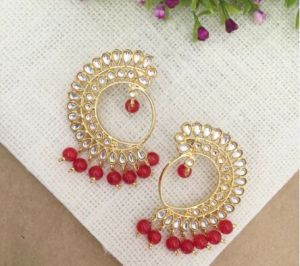 Zaafa Golden Peacock Earrings