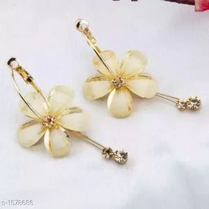 Flower and drop Stone Earrings for Women & Girls