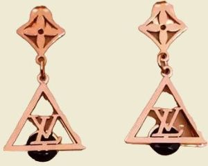 Rose Gold Plated Stainless Steel Earrings for Women & Girls