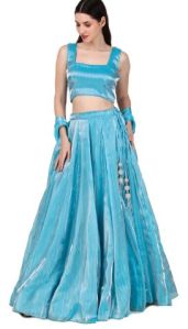 Magnetism blue Lehenga choli for Women