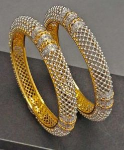 Zevarly Bandini SwissNet Cubic Zircon Bangles