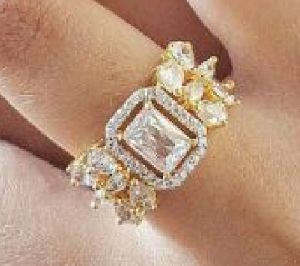 Zevarly Kinjal Western Fancy CZ Ring