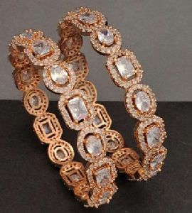 Zevarly Manvi Rose Gold Bangles