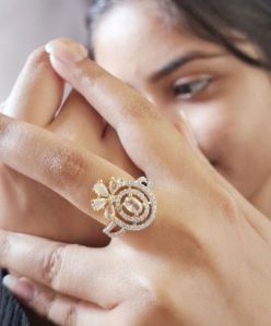 Zevarly Phuljhadi Designer Adjustable Ring
