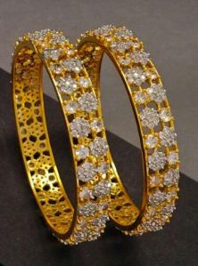 Zevarly Rajwada American Diamond Bangles