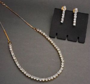 Zevarly Reena CZ Necklace Set