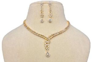 Zevarly Sakshita AD Necklace Set GJ