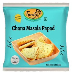 Chana Masala Papad