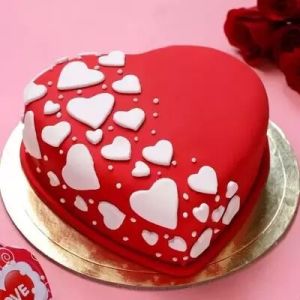 Love Desire RED VELVET Fondant Cake