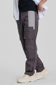 BROWN PATCH POCKET Mens CARGO PANTS