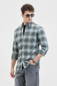 GREEN BUTTON DOWN Mens SHIRT