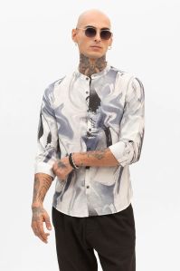 OFF WHITE ABSTRACT Mens SLIM FIT SHIRT