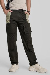 OLIVE PATCH POCKET Mens CARGO PANTS