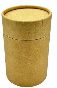 Brown Round Paper Container