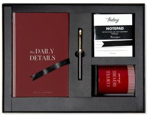 diary notepad gel pen coffee mug corporate gift set