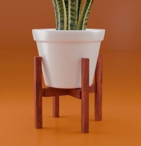 Adjustable Wooden Pot Stand For Plants,