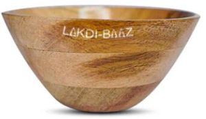 Serving Bowl Made From Neem Wood No Color Used 1PC Natural