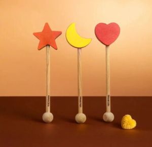 wooden wands pretend kids natural toys