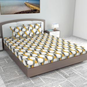 Abstract Print Cotton King Size Bedsheets