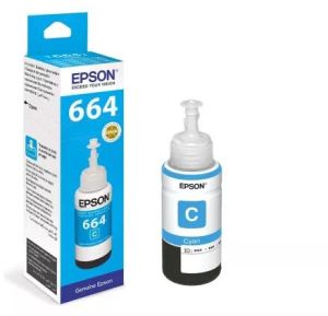 Epson 664 T6642 Cyan Genuine Inkjet Ink Bottle 70ml