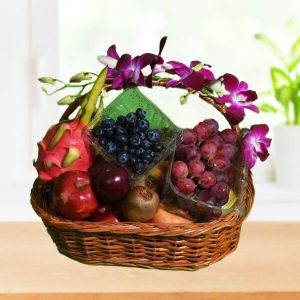 Colourful Fruit Collection Gift Basket